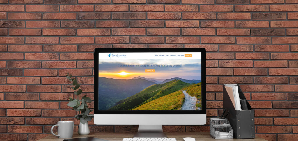 Transformation Counseling website designed by Centner Consulting